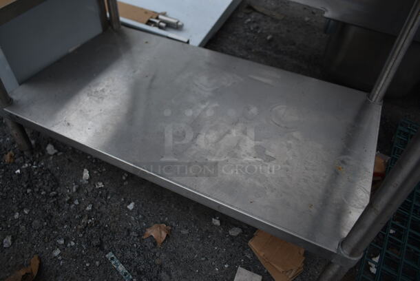 Stainless Steel Commercial Table w/ Sink Bay, Faucet, Handles, Back Splash and Under Shelf. Bay 11.5x15.5 - Image 3 of 6