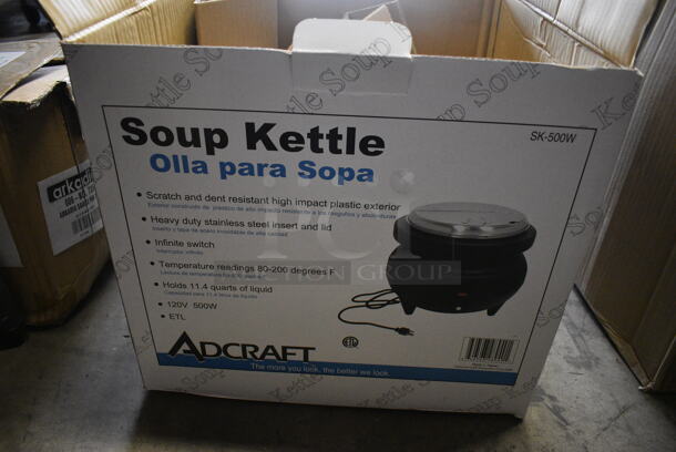 BRAND NEW IN BOX! Adcraft Metal Commercial Countertop Soup Kettle Food Warmer. 15x15x15 - Image 5 of 5