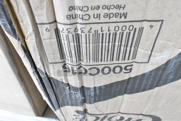 14 BRAND NEW Boxes Including Fineline 42PCL2 Conserveware PETE Lid for 2 oz. Portion Cup - 2500/Case, 433NHT108 Choice 1/6 Standard Size White "Happy Face" Heavy-Duty Plastic T-Shirt Bag - 500/Case, 128HD12COMBO Choice Heavy Duty 12 oz. Microwavable Translucent Plastic Deli Container and Lid Combo Pack - 240/Case, 5008W Choice 8 oz. Tall White Poly Paper Hot Cup - 1000/Case, 795PTOWH4 Choice White Microwavable Folded Paper #4 Take-Out Container 7 3/4" x 5 1/2" x 3 1/2" - 160/Case, Dart 12BWWCR Concorde 10-12 oz. White Non-Laminated Round Foam Bowl - 1000/Case, 500CC16 Choice Heavy Weight 16 oz. Clear Plastic Cold Cup - 1000/Case, 128HD12BULK Choice Heavy Duty 12 oz. Microwavable Translucent Plastic Deli Container - 480/Case, 433910P Choice 9" White Uncoated Paper Plate - 1200/Case. 14 Times Your Bid!  - Image 8 of 11
