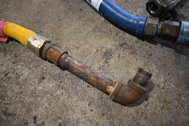 Yellow Gas Hose. 45" - Image 2 of 4