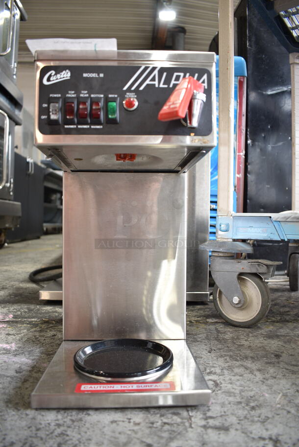 Curtis ALPHA Stainless Steel Commercial Coffee Machine w/ Hot Water Dispenser. 240 Volts, 1 Phase.  - Image 4 of 7