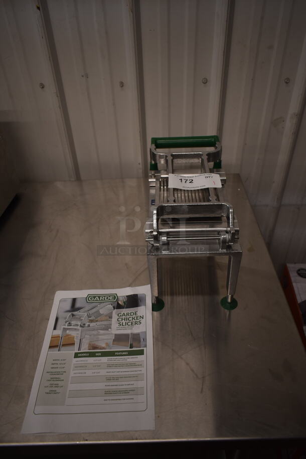 BRAND NEW SCRATCH AND DENT! Garde Metal Countertop Chicken Slicer.  - Image 3 of 10