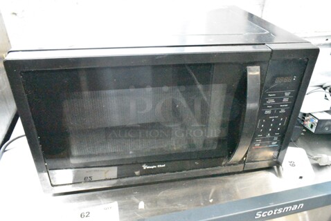 Magic Chef HMM1611B2 Metal Countertop Microwave Oven w/ Plate. 120 Volts, 1 Phase. 
