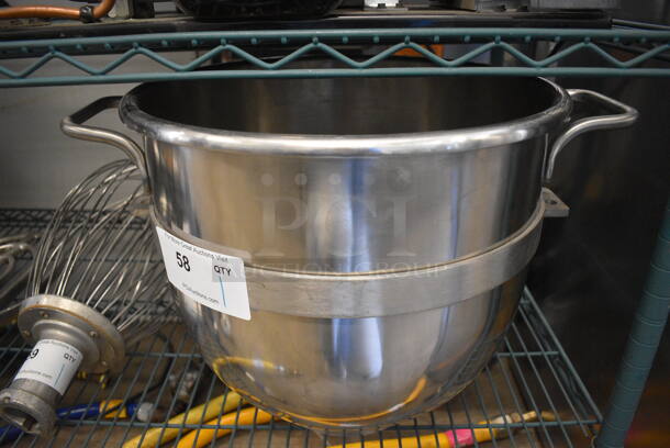 Stainless Steel Commercial 30 Quart Mixing Bowl. 20.5x15.5x14.5