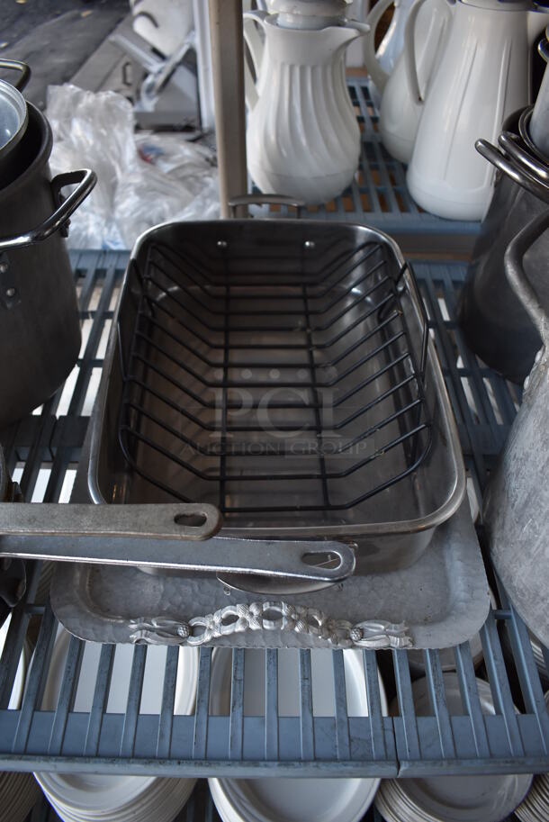 ALL ONE MONEY! Tier Lot of Various Items Including Metal Stock Pots, Metal Sauce Pans and Baking Pans - Image 5 of 6
