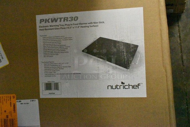 2 IN ORIGINAL BOX! Pyle PKWTR30 	
Electric Warming Tray / Food Warmer with Non-Stick Heat-Resistant Glass Plate. 2 Times Your Bid!  - Image 4 of 4
