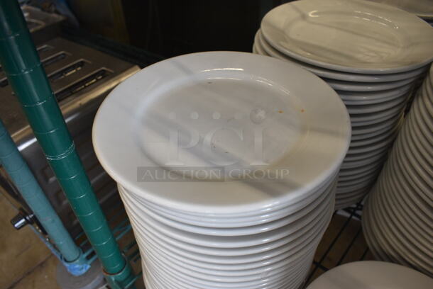 30 White Ceramic Plates. 7.5x7.5x1. 30 Times Your Bid! - Image 2 of 3