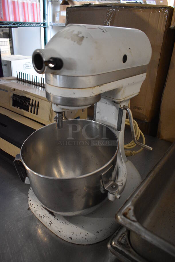 KitchenAid White Metal Countertop Planetary Dough Mixer w/ Metal Mixing Bowl. 10x14x17. Tested and Does Not Power On