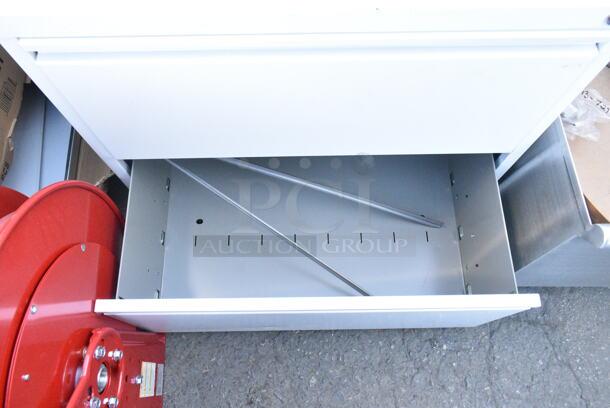 BRAND NEW SCRATCH AND DENT! Metal 2 Drawer Filing Cabinet.  - Image 4 of 4