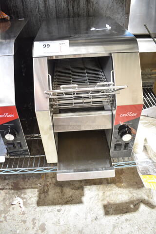 2023 Crosson CCT-300 Stainless Steel Commercial Countertop Conveyor Toaster. 120 Volts, 1 Phase. Tested and Working!
