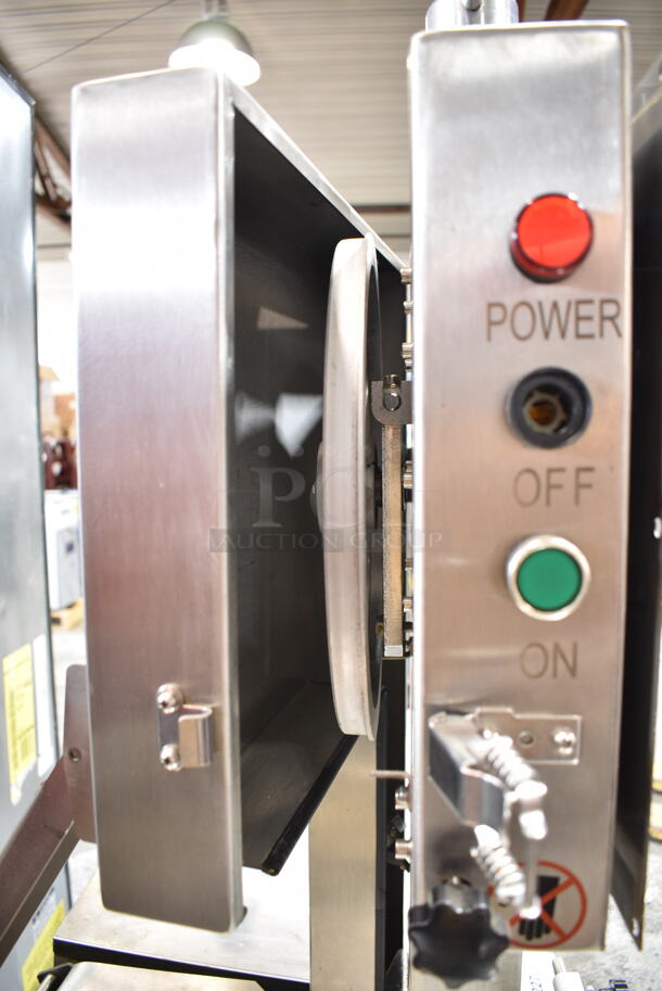 HR 300A Stainless Steel Commercial Floor Style Bone Saw. 110 Volts, 1 Phase. Cannot Test Due To Missing Power Cord - Image 3 of 6