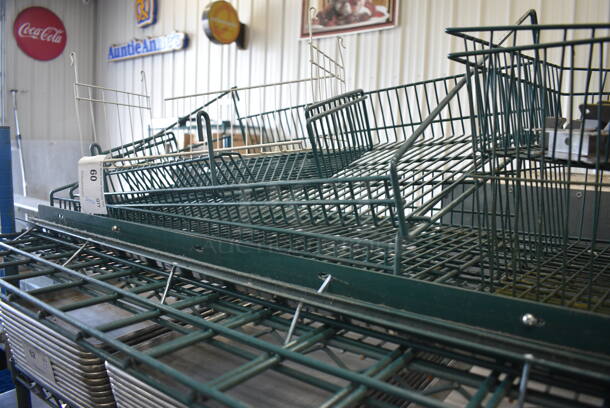 ALL ONE MONEY! Lot of Various Green Poly Coated Pieces to Wall Storage System! - Image 4 of 4