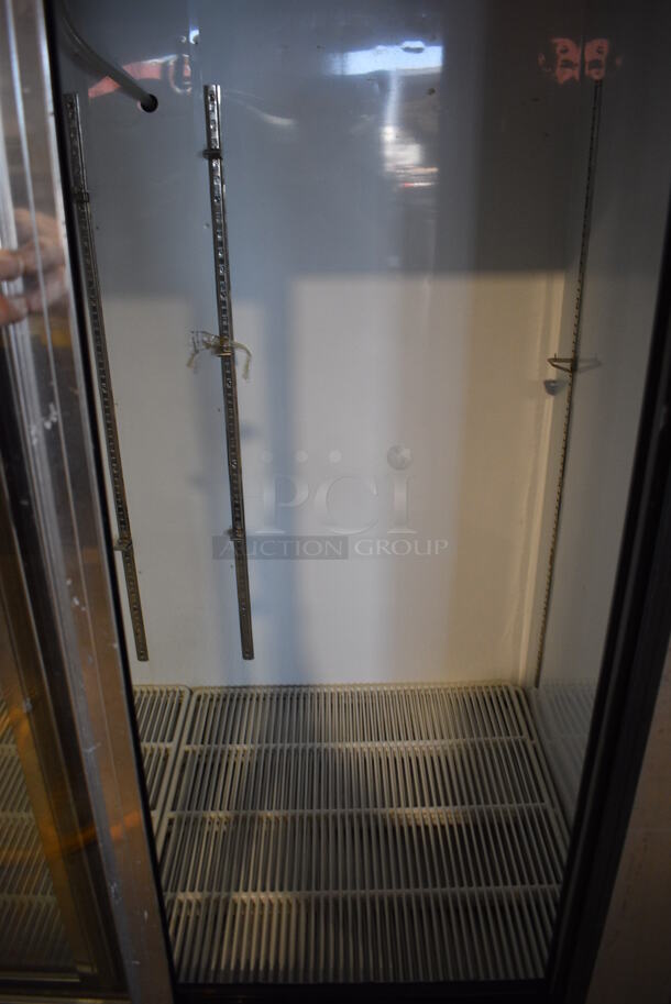 2013 Leader LS54SC Stainless Steel Commercial 2 Door Reach In Cooler Merchandiser w/ Racks. 115 Volts, 1 Phase. 54x30x75. Tested and Working! - Image 6 of 6