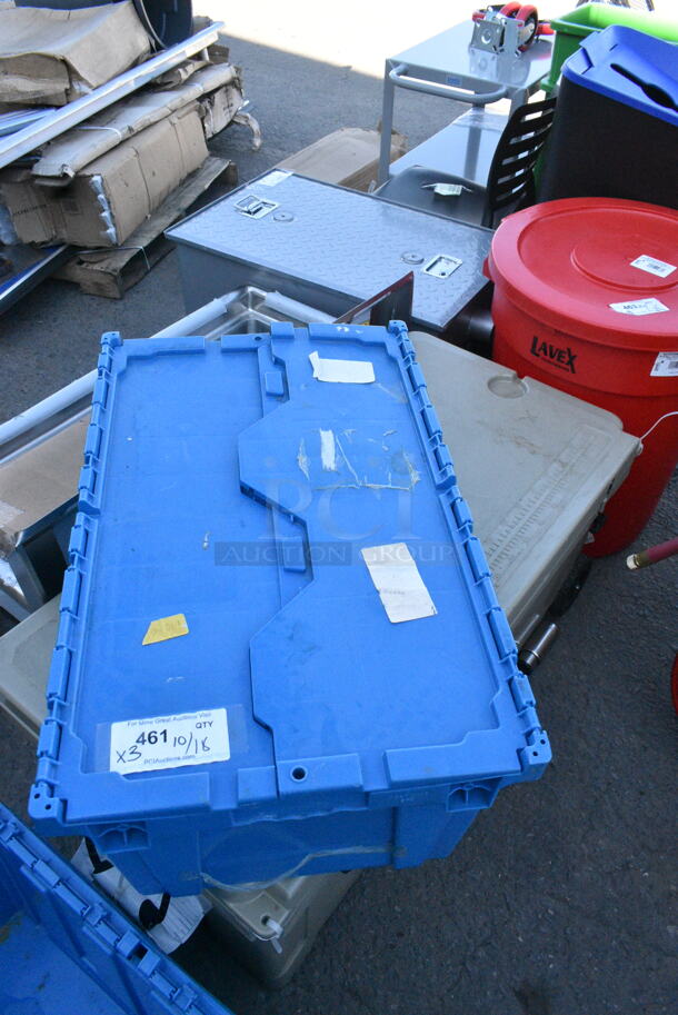 3 Blue Poly Bins. 3 Times Your Bid! - Image 4 of 5