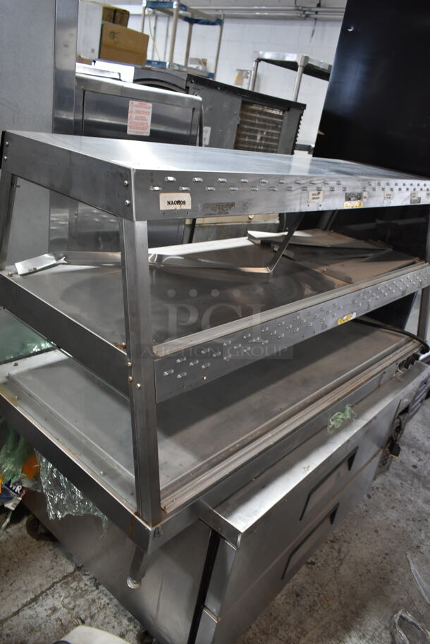 Hatco GRHD-4PD Stainless Steel Commercial 2 Tier Warming Display Case Merchandiser. 120 Volts, 1 Phase. Cannot Test Due To Plug Style
 - Image 3 of 4