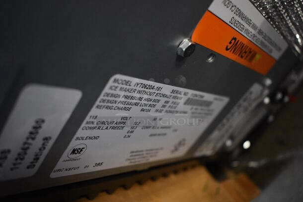 BRAND NEW! 2018 Manitowoc Model IYT0620A-161 Stainless Steel Commercial Ice Machine Head. 115 Volts, 1 Phase. 22x25x21.5 - Image 5 of 6