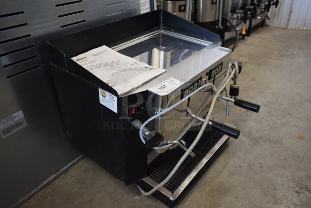 Stainless Steel Commercial Countertop 2 Group Espresso Machine w/ 2 Steam Wands. 250 Volts. - Image 2 of 8