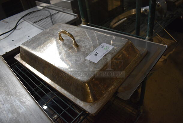 3 Various Metal Full Size Lids; 1 Dome. 3 Times Your Bid! - Image 3 of 3