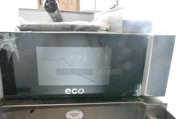 BRAND NEW SCRATCH AND DENT! 2022 Turbochef ECO Stainless Steel Electric Countertop Rapid Cook Ventless Oven with One Touch Controls. See Pictures for Screen Crack. 208/240 Volts, 1 Phase. - Image 6 of 7