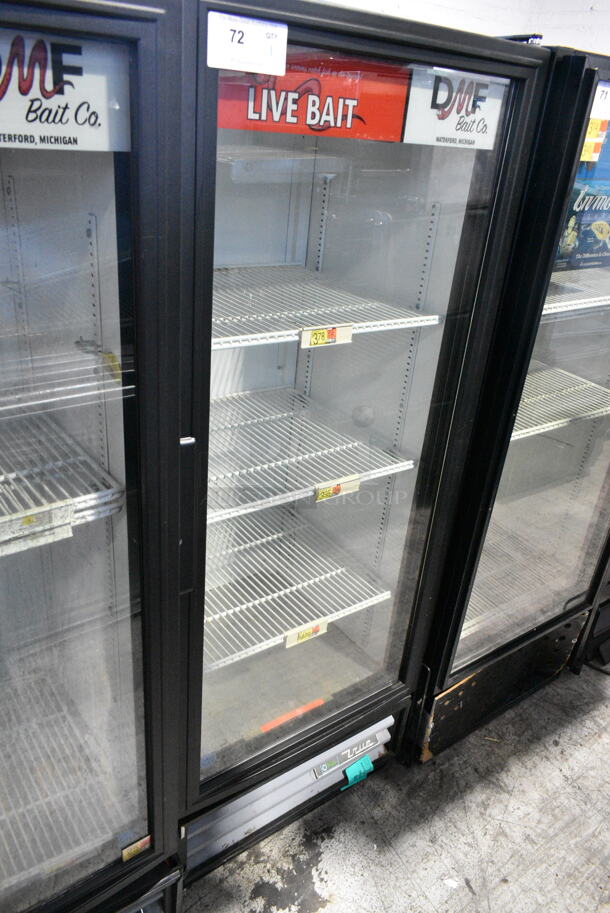 2017 True GDM-12-HC-LD Metal Commercial Single Door Reach In Cooler Merchandiser w/ Poly Coated Racks. 115 Volts, 1 Phase.  Tested and Working! - Image 2 of 5