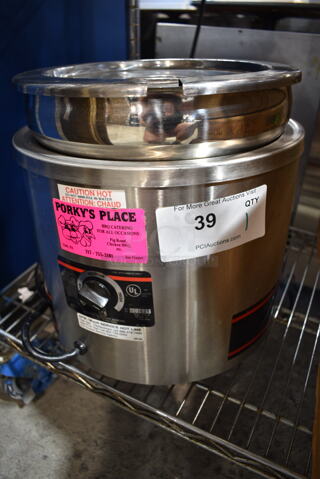 Star RCW-11 Stainless Steel Commercial Countertop Soup Warmer Food Warmer w/ Insert and Lid. 120 Volts, 1 Phase. Tested and Working!