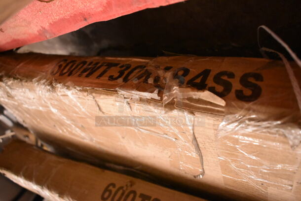 BRAND NEW SCRATCH AND DENT! Regency 600WT30X84SS 30" x 84" 16-Gauge 304 Stainless Steel Commercial Open Base Work Table - Image 2 of 2