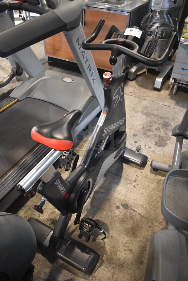 Spinner Metal Commercial Floor Style Stationary Exercise Bicycle. 18x48x44. Tested and Working! - Image 6 of 7