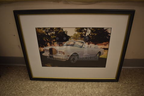 Framed Picture of Rolls Royce Corniche Drophead Coupe.