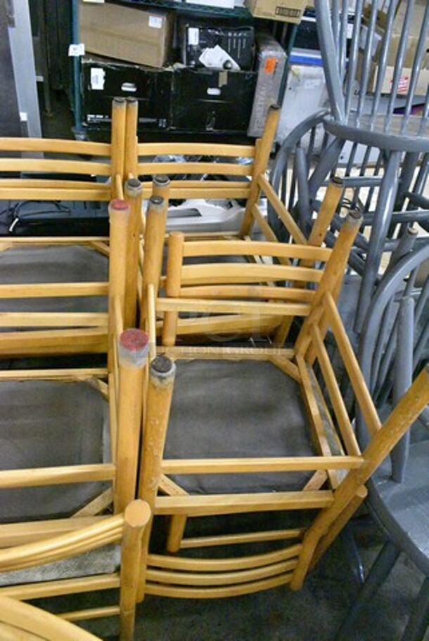 19 Wood Pattern Dining Height Chair. 19 Times Your Bid!  - Image 9 of 9