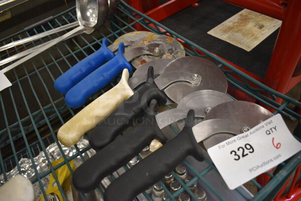 11 Various Metal Pizza Pie Cutters. Includes 9". 11 Times Your Bid! - Image 3 of 4