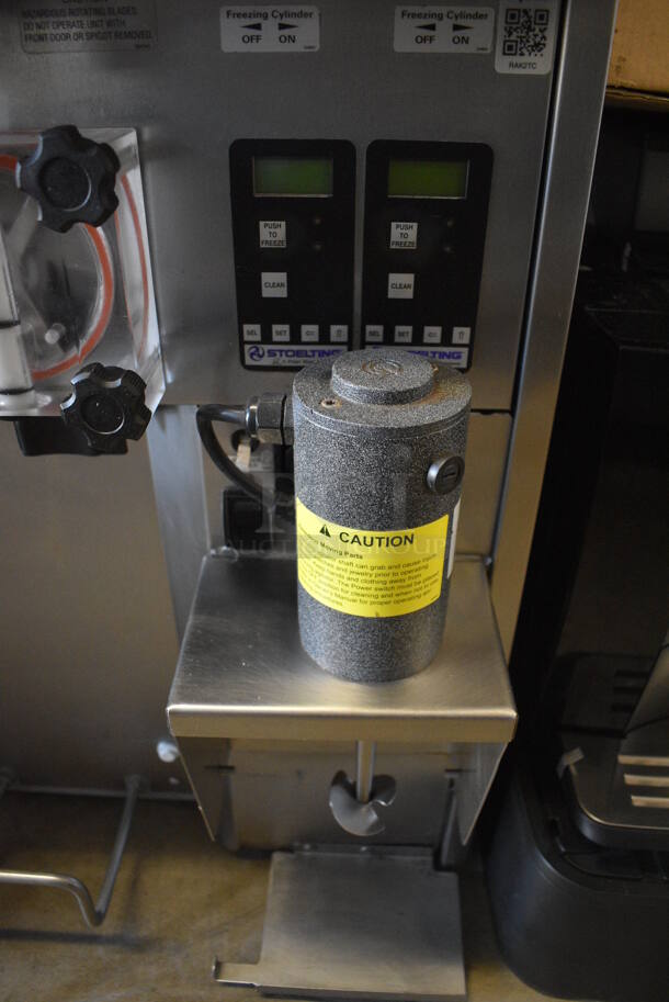Stoelting Model SF144-38I Stainless Steel Commercial Countertop Air Cooled 2 Flavor w/ Twist Soft Serve Ice Cream Machine. 208-240 Volts, 1 Phase. 22x33.5x32.5 - Image 4 of 6