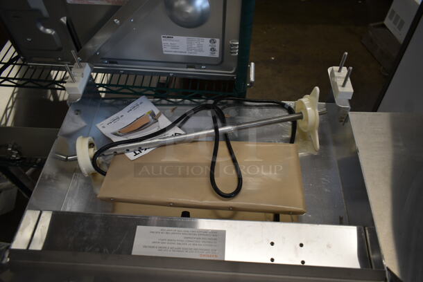 LIKE NEW! Vacpak-it 186WM18 Metal Commercial Countertop 18" Single Roll Film Wrapping Machine. 115 Volts, 1 Phase. Tested and Working! - Image 6 of 6