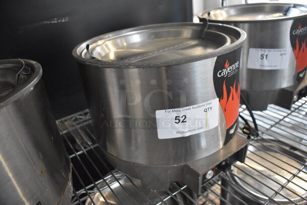 Vollrath Cayenne HS-11 Stainless Steel Commercial Countertop Soup Kettle Food Warmer w/ Lid. Does Not Have Drop In. 120 Volts, 1 Phase. Tested and Working! - Image 3 of 6