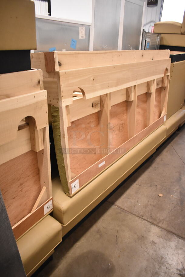 10 Booth Seats; 3 Double Sided and 7 Single Sided. Includes 77x24x37. 10 Times Your Bid! - Image 4 of 7