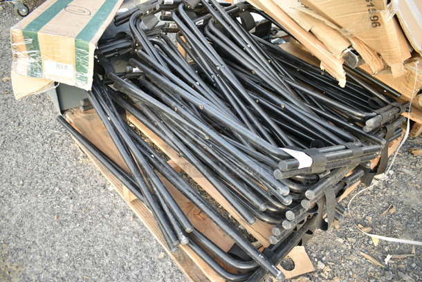 20 BRAND NEW SCRATCH AND DENT! Black Metal Serving Tray Stands. 20 Times Your Bid! - Image 2 of 4