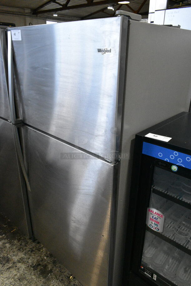 2024 Whirlpool WRT311FZDM05 Stainless Steel Cooler w/ Freezer.115 Volts, 1 Phase. Tested and Working! - Image 3 of 9