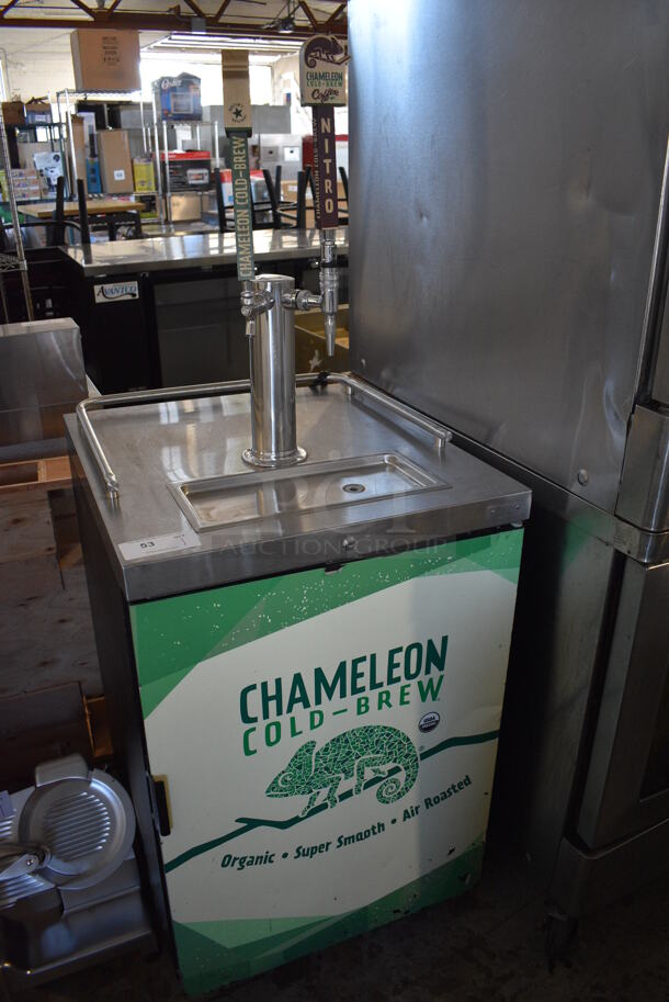 2015 Asber ADC C-23 NT Stainless Steel Commercial Direct Draw Kegerator w/ 2 Head Beer Tower and 2 Kegs. 115 Volts, 1 Phase. 25x29x64. Tested and Working! - Image 3 of 6