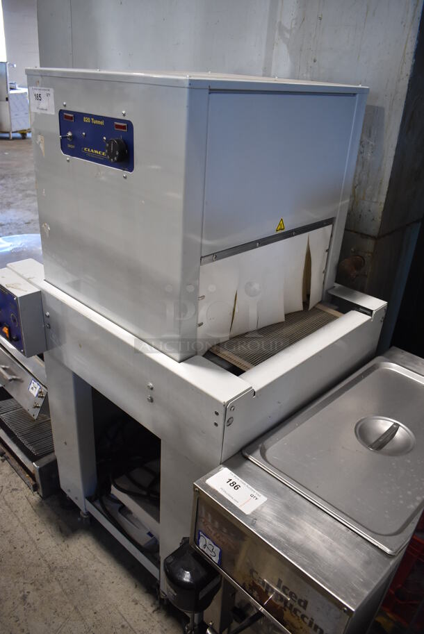 Clamco 820 Tunnel Metal Commercial Floor Style Shrink Wrapping Tunnel on Commercial Casters. 32x27x55. Cannot Test Due To Plug Style - Image 5 of 8