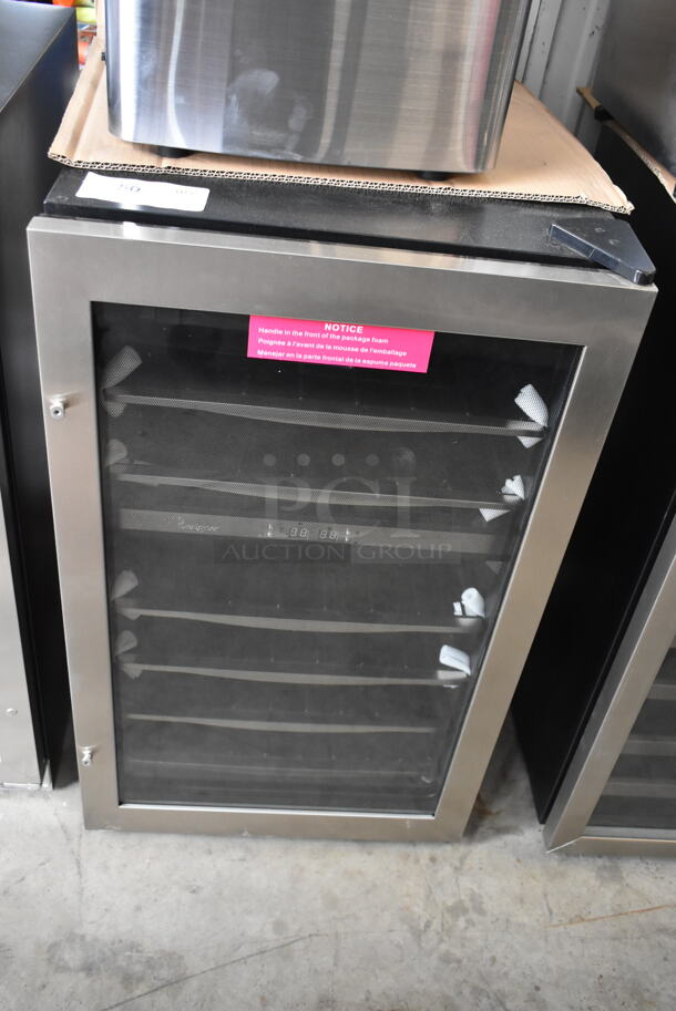 BRAND NEW SCRATCH AND DENT! Danby DWC040A3BSSDD 38 Bottle Free-Standing Metal Wine Cooler Merchandiser. 115 Volts, 1 Phase. Tested and Working! - Image 2 of 5