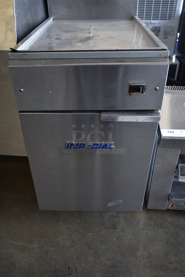 Imperial IFS-75 Stainless Steel Commercial Floor Style Electric Powered 75 Pound Capacity Deep Fat Fryer on Commercial Casters. 208/240 Volts. - Image 5 of 7