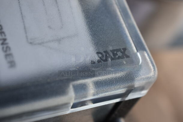 BRAND NEW! Black Metal Napkin Dispenser w/ Clear Poly Face. - Image 6 of 6