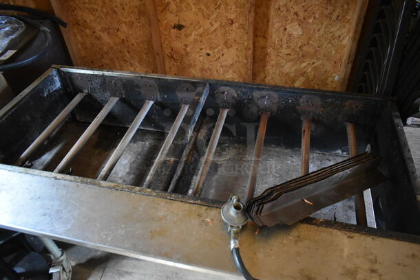 MagiCater Stainless Steel Commercial Propane Gas Powered Portable Charbroiler Grill on Commercial Casters.  (outside shed) - Image 4 of 5