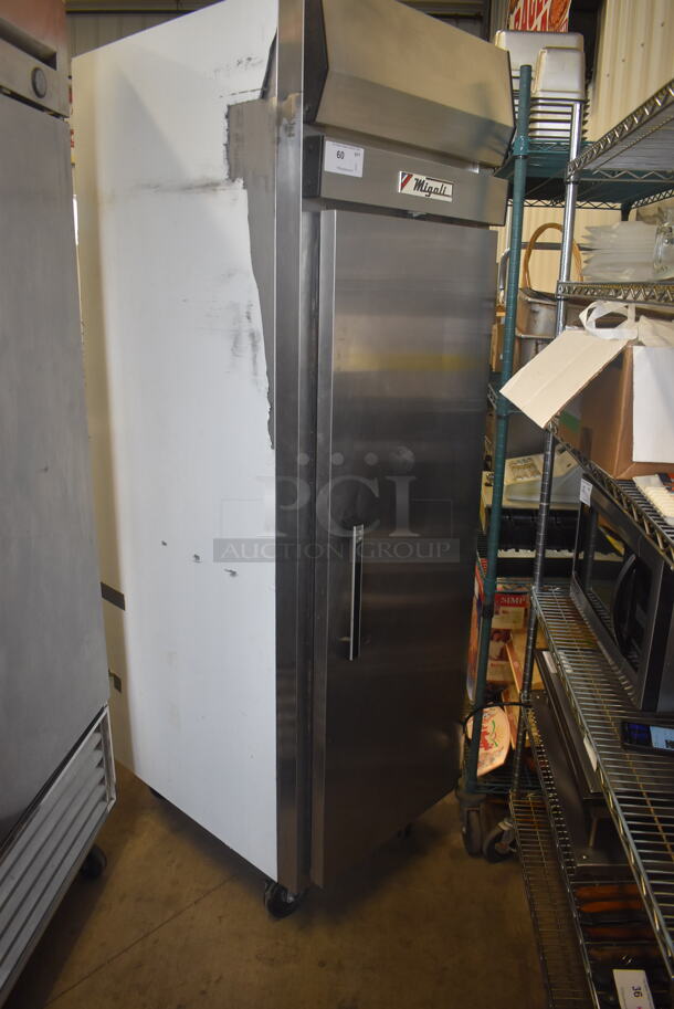 Migali F24AT Stainless Steel 1 Door Freezer on Commercial Casters 115 Volt 1 Phase. Tested and Working! - Image 2 of 7