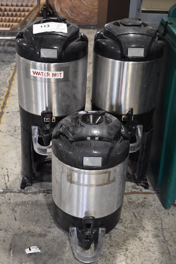 3 Bunn Stainless Steel Beverage Holder Dispensers Including TF SERVER. Includes 9x12x23. 3 Times Your Bid! - Image 1 of 8
