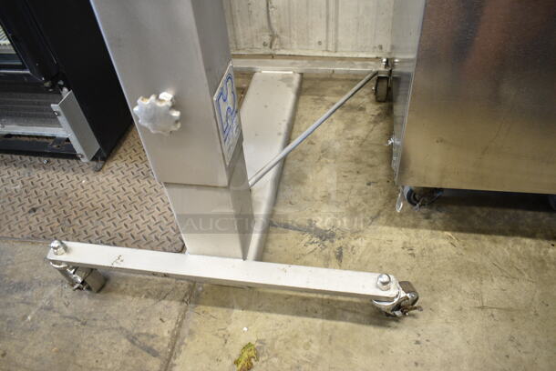 Hinds-Bock SP-64 Metal Commercial Floor Style Single Piston Depositer.  - Image 7 of 10