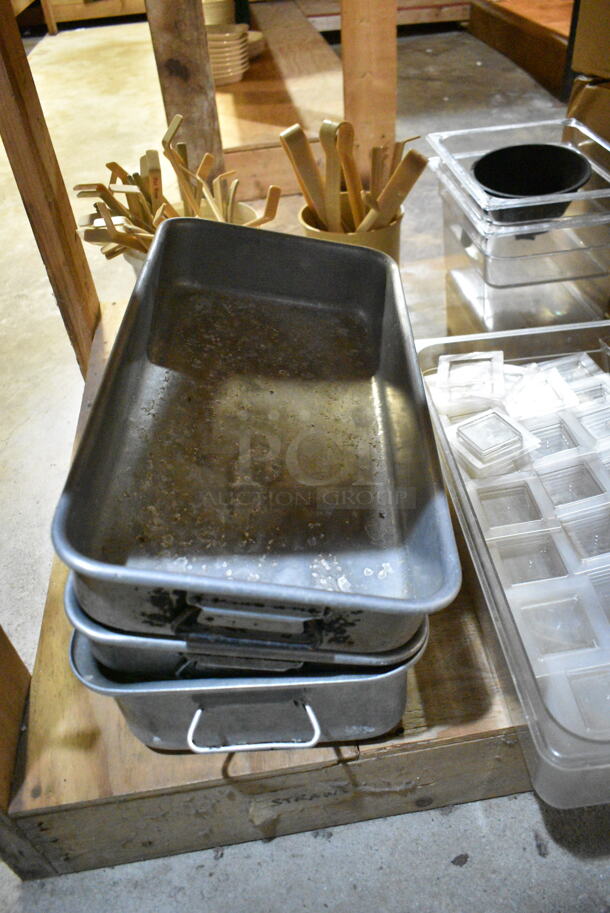 ALL ONE MONEY! Tier Lot of Various Items Including 3M Filters,20x25x1 Filters, Metal Baking Pans and Poly Tongs. (basement)  - Image 2 of 12