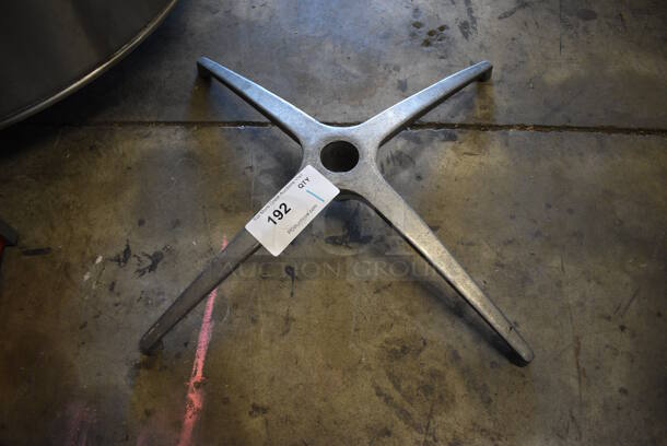 Metal X Table Base. 24x24x3