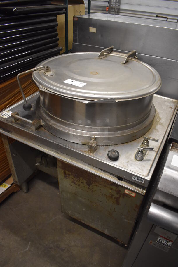 Market Forge MT40 Stainless Steel Commercial Floor Style Direct Steam Powered 40 Gallon Steam Kettle. 36x33x40 - Image 2 of 9