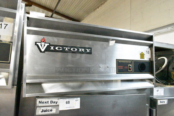 Victory RS-1D-S7-EW Stainless Steel Commercial Single Door Reach In Cooler. 115 Volts, 1 Phase. Tested and Powers On But Does Not Get Cold - Image 2 of 5