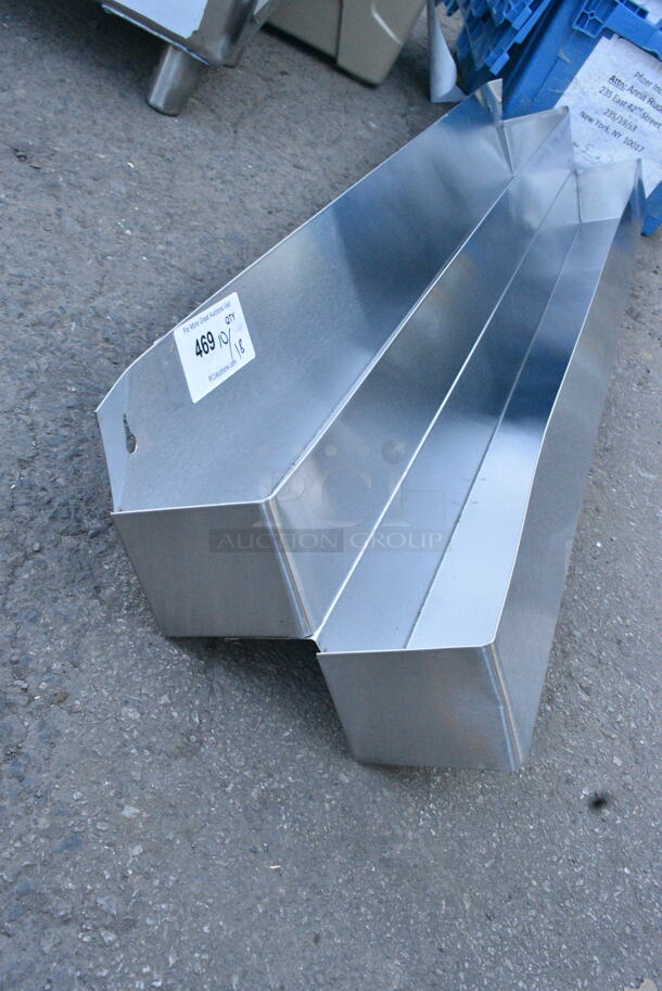 BRAND NEW SCRATCH AND DENT! Steelton 712B5548D Stainless Steel Double Tier Speed Rail - 48" - Image 3 of 5